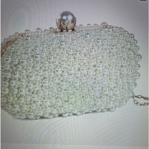 Pearl beaded purse or clutch  great for wedding